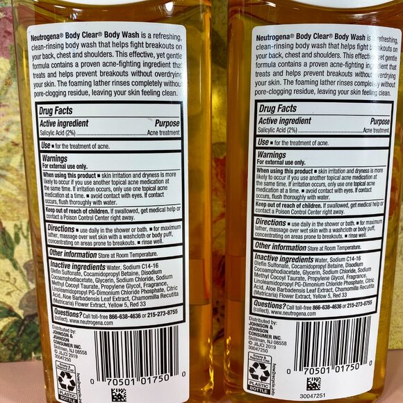 2ct Neutrogena Body Clear Body Wash 8.5 fl oz - Picture 3 of 3